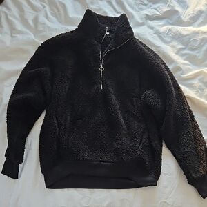 Express Men's Black Zip-Up Sweater